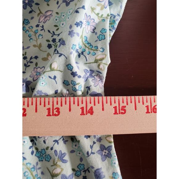 Vtg Dressbarn 90s Y2K Ditsy Floral Sheath Dress Size 8 Cottage Modest Blue Zip - Picture 11 of 13